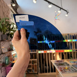 Dark Steel Blue on Clear Flash Fremont Sheet Glass