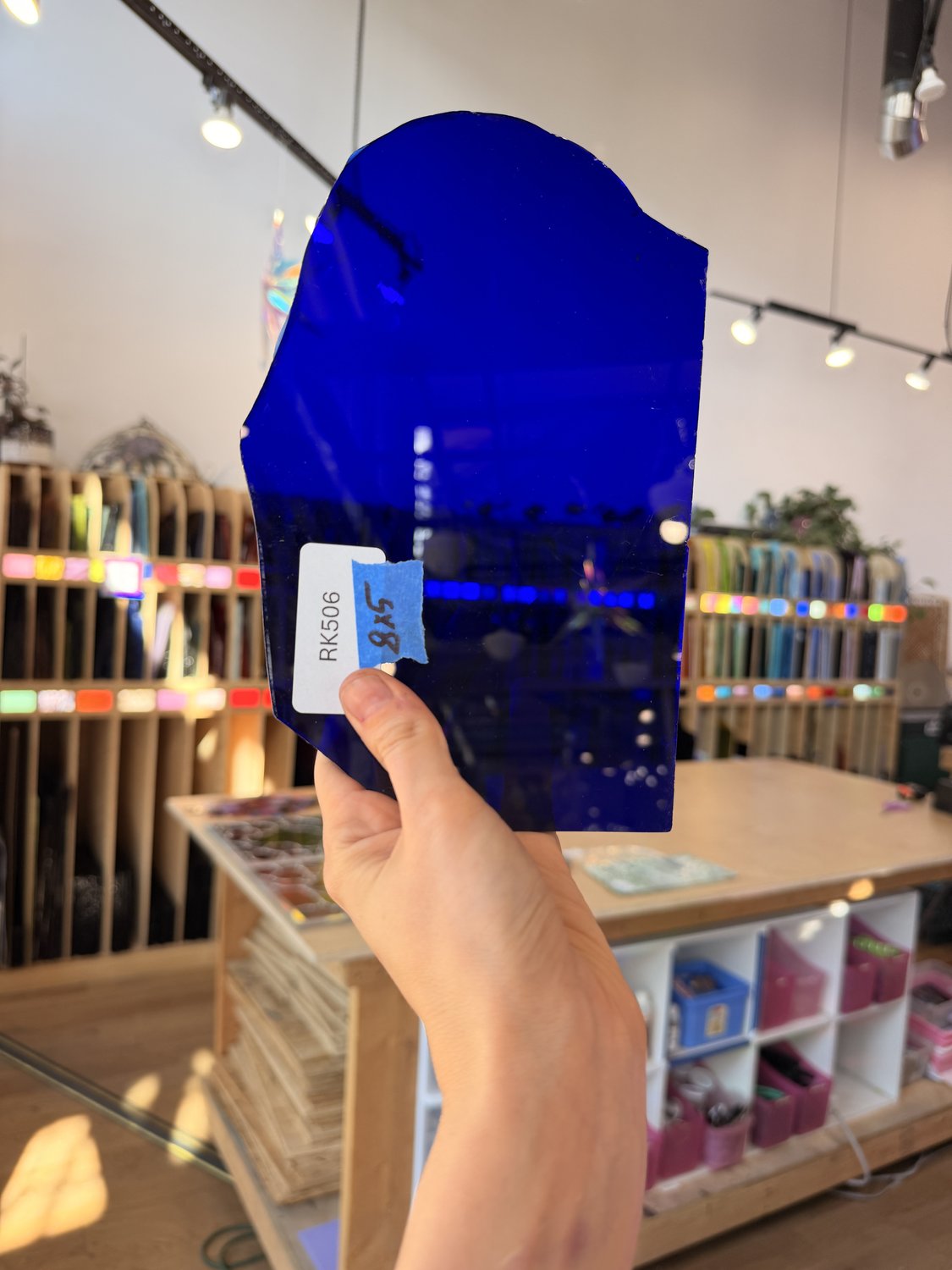 Cobalt Dark Blue on Clear Flash Sheet Glass – RK506