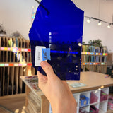 Cobalt Dark Blue on Clear Flash Sheet Glass – RK506