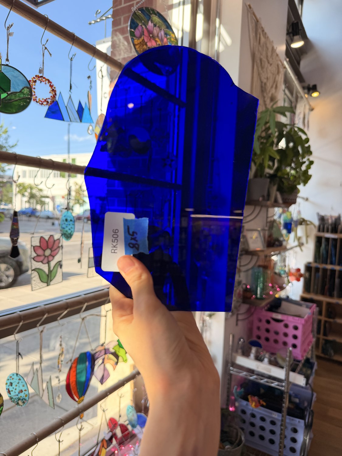 Cobalt Dark Blue on Clear Flash Sheet Glass – RK506