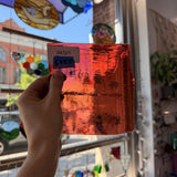 Neon Pink Coral Mouthblown Sheet Glass