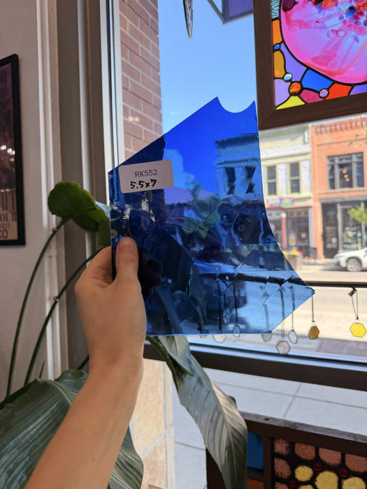Dark Blue Transparent Sheet Glass Colorado Glassworks