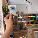 Transparent Light Gray Mouthblown Seedy Lamberts Sheet Glass