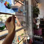 Transparent Light Gray Mouthblown Seedy Lamberts Sheet Glass