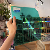 Light Teal Mouthblown Desag Sheet Glass