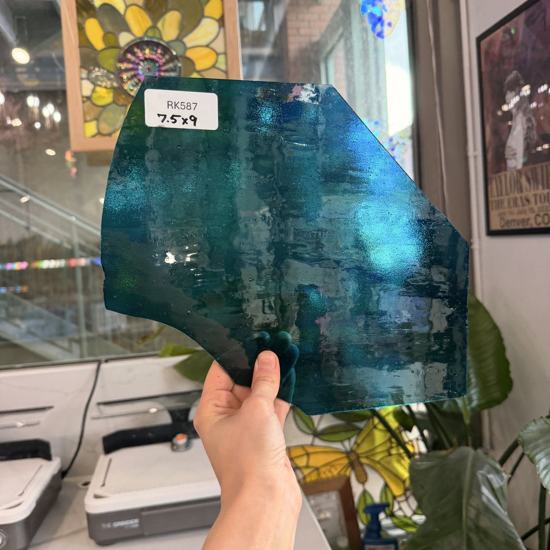 Blue Multicolor Transparent Wissmach