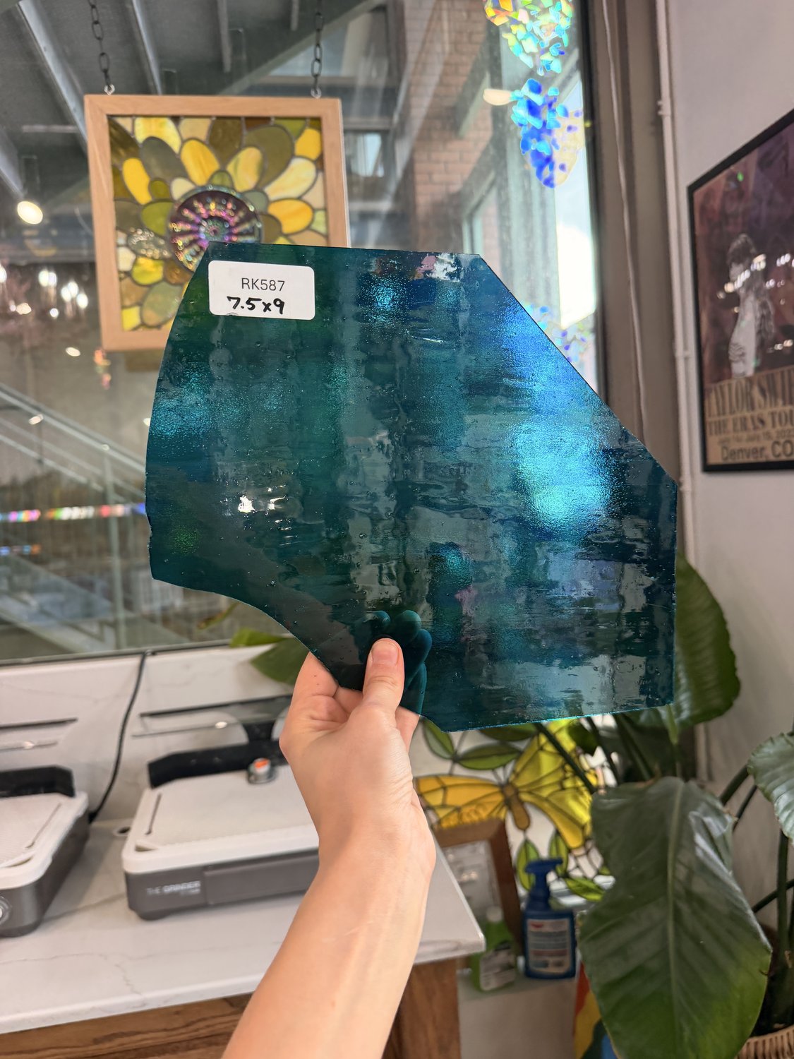Blue Multicolor Transparent Wissmach