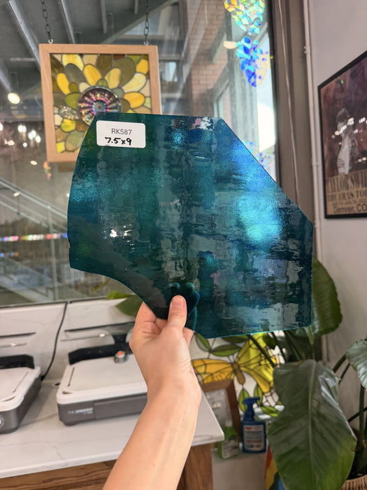 Blue Multicolor Transparent Wissmach Sheet Glass Wissmach Glass Default Title
