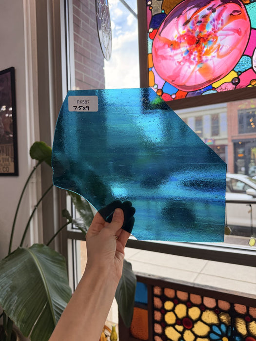 Blue Multicolor Transparent Wissmach Sheet Glass Wissmach Glass