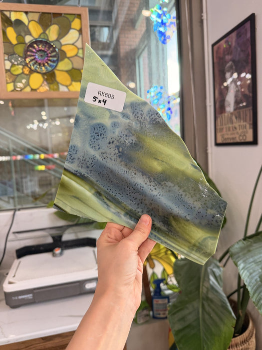 Sage Green Mottled Sheet Glass Colorado Glassworks Default Title