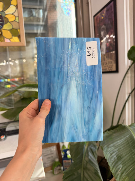 Yonder Blue Oceanside Fusible Sheet Glass Oceanside Glass Default Title