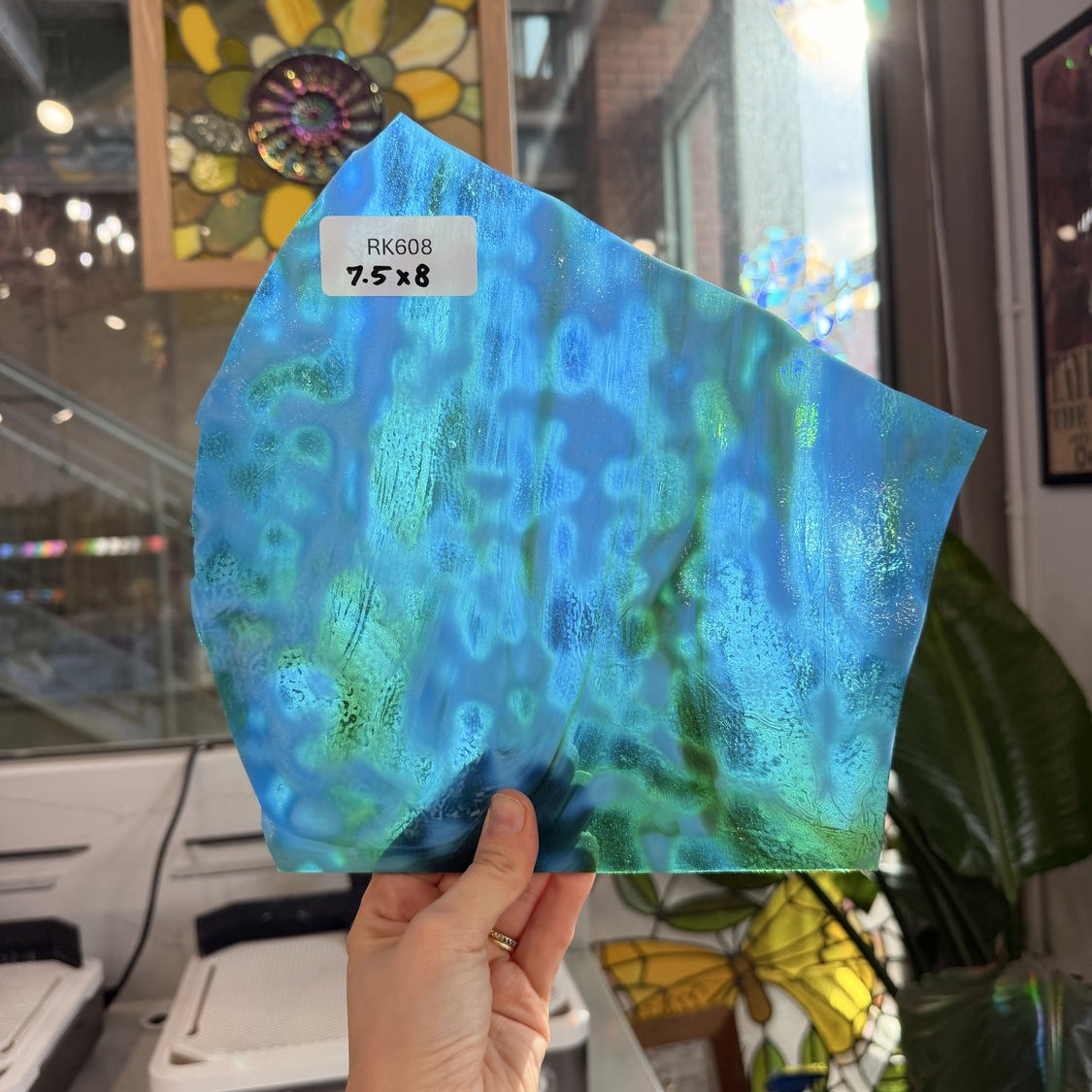 Blue Green Mottled