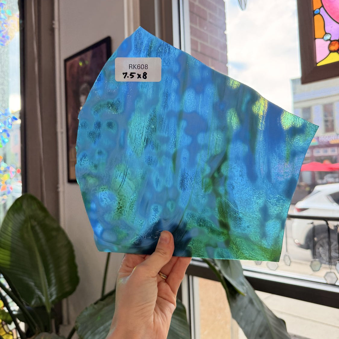 Blue Green Mottled