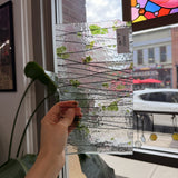 Bullseye Aventurine Green & Pink Fracture Glass Fusible 90 COE Fusible Sheet Glass Bullseye Glass