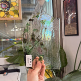 Bullseye Multicolor Green Confetti and Glass 90 COE