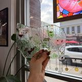 Bullseye Multicolor Green and RedConfetti and Glass 90 COE