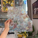 Pastel Mauve Frature and Stringer Uroboros Fusible Sheet Glass Uroboros Glass
