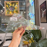 Pastel Frature and Stringer and White Sheet Glass Colorado Glassworks RK638 (4.5x3.5in)