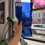 Medium Blue Oceanside Waterglass Fusible 96 COE Fusible Sheet Glass Oceanside Glass