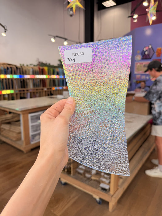 Rainbow Dichroic Croco Sheet Glass Colorado Glassworks
