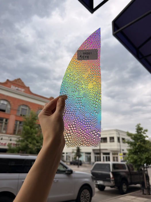 Rainbow Dichroic Croco Sheet Glass Colorado Glassworks