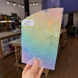 Rainbow Dichroic Croco Sheet Glass Colorado Glassworks RK662 (9x6in)