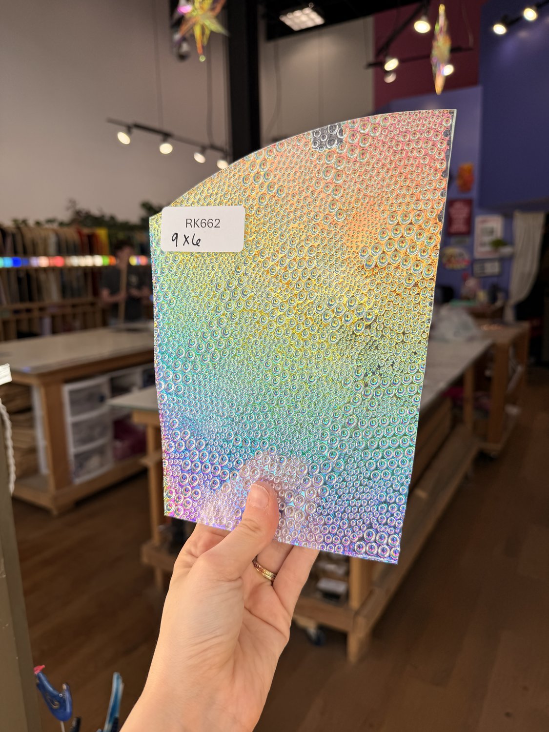 Rainbow Dichroic Croco Sheet Glass Colorado Glassworks