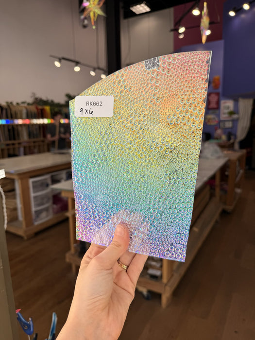Rainbow Dichroic Croco Sheet Glass Colorado Glassworks
