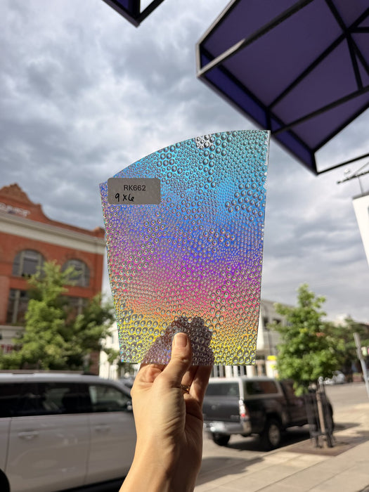 Rainbow Dichroic Croco Sheet Glass Colorado Glassworks