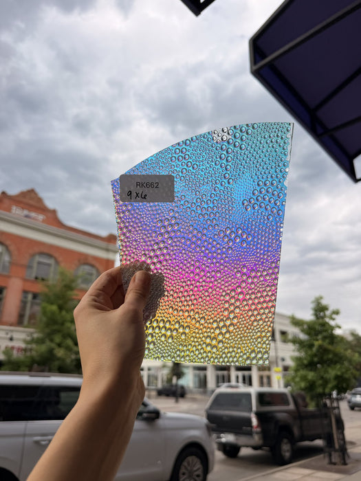 Rainbow Dichroic Croco Sheet Glass Colorado Glassworks