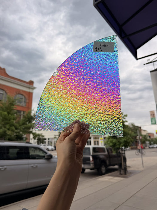 Rainbow Dichroic Confetti Sheet Glass Colorado Glassworks