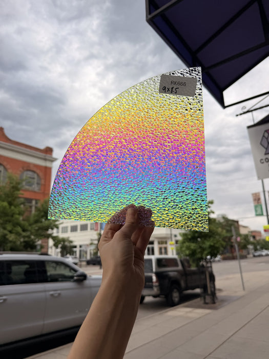Rainbow Dichroic Confetti Sheet Glass Colorado Glassworks