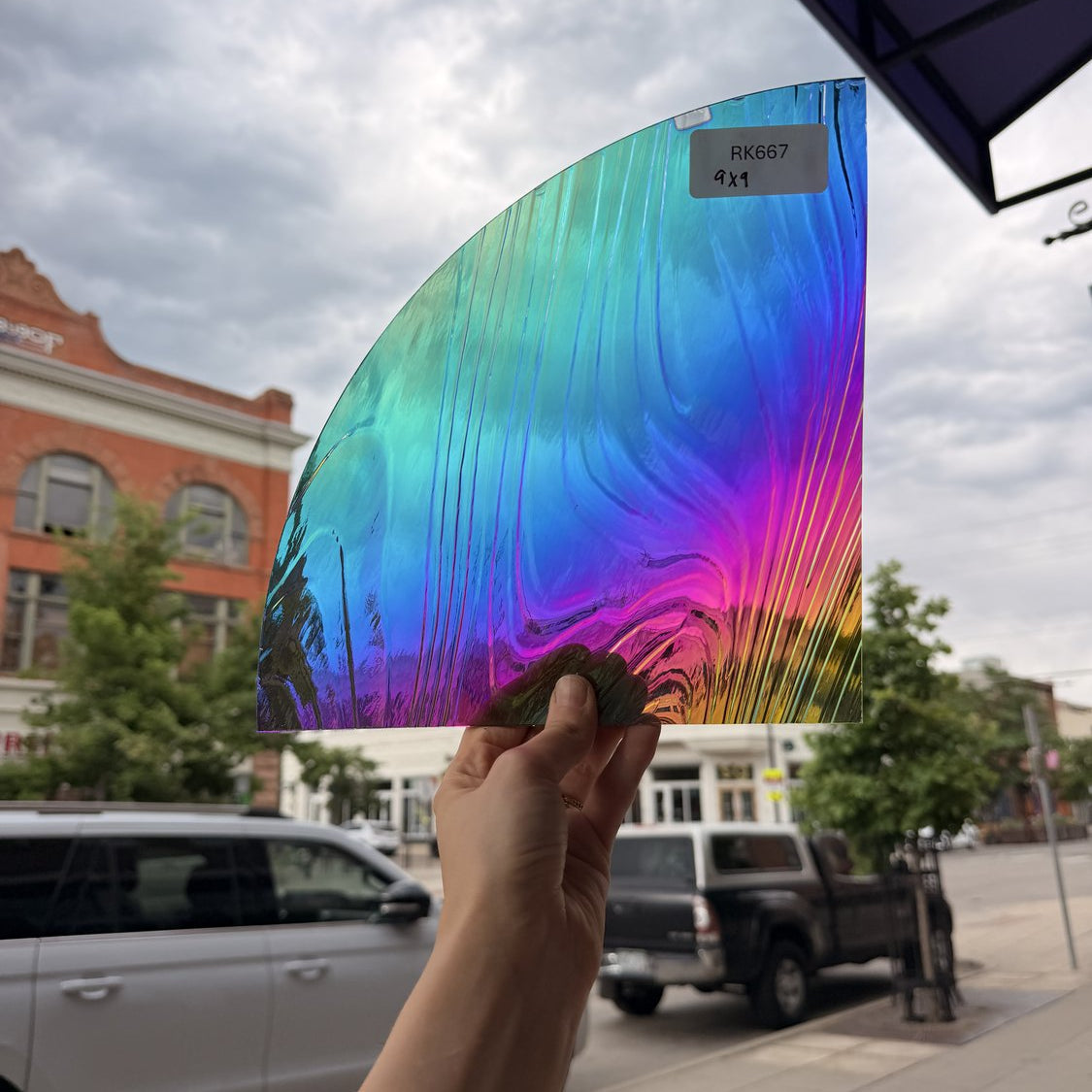 Rainbow Dichroic Barnwood Sheet Glass Colorado Glassworks