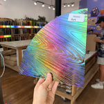 Rainbow Dichroic Barnwood Sheet Glass Colorado Glassworks RK669 (9x9in)