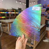 Rainbow Dichroic Barnwood Sheet Glass Colorado Glassworks RK669 (9x9in)