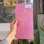 Hot Pink Opal on Clear Lamberts Flash Glass