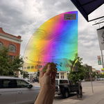 Rainbow Baroque Oceanside Fusible 96 COE Fusible Sheet Glass Oceanside Glass RK670 (9x9in)