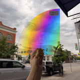 Rainbow Baroque Oceanside Fusible 96 COE Fusible Sheet Glass Oceanside Glass RK670 (9x9in)