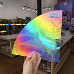 Rainbow Baroque Oceanside Fusible 96 COE Fusible Sheet Glass Oceanside Glass RK671 (9x9in)