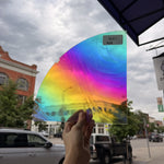 Rainbow Baroque Oceanside Fusible 96 COE Fusible Sheet Glass Oceanside Glass