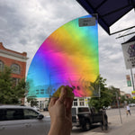 Rainbow Baroque Oceanside Fusible 96 COE Fusible Sheet Glass Oceanside Glass