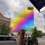 Rainbow Raindrop Oceanside Fusible 96 COE Fusible Sheet Glass Oceanside Glass