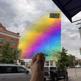 Rainbow Raindrop Oceanside Fusible 96 COE Fusible Sheet Glass Oceanside Glass