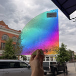 Rainbow Raindrop Oceanside Fusible 96 COE Fusible Sheet Glass Oceanside Glass