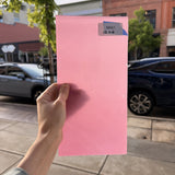 Hot Pink Opal on Clear Lamberts Flash Glass