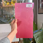 Hot Pink Opal on Clear Lamberts Flash Glass