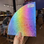 Rainbow Dichroic Glue Chip Sheet Glass Colorado Glassworks RK680 (9x9in)
