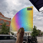 Rainbow Dichroic Glue Chip Sheet Glass Colorado Glassworks