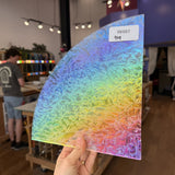 Rainbow Dichroic Glue Chip Sheet Glass Colorado Glassworks RK681 (9x9in)