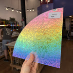 Rainbow Dichroic Glue Chip Sheet Glass Colorado Glassworks RK682 (9x9in)
